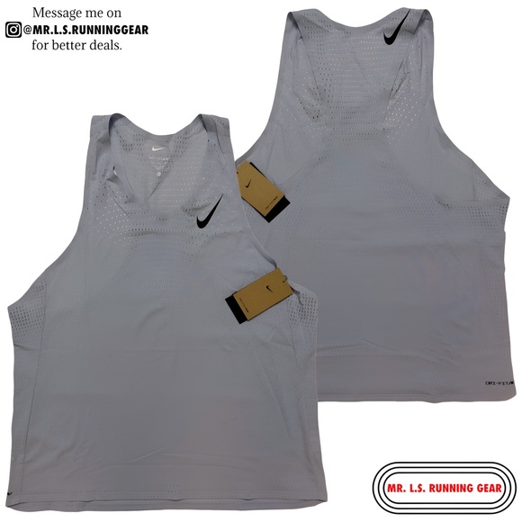 Nike AeroSwift Dri-FIT ADV Running Singlet FN4231-057 - Picture 1 of 4